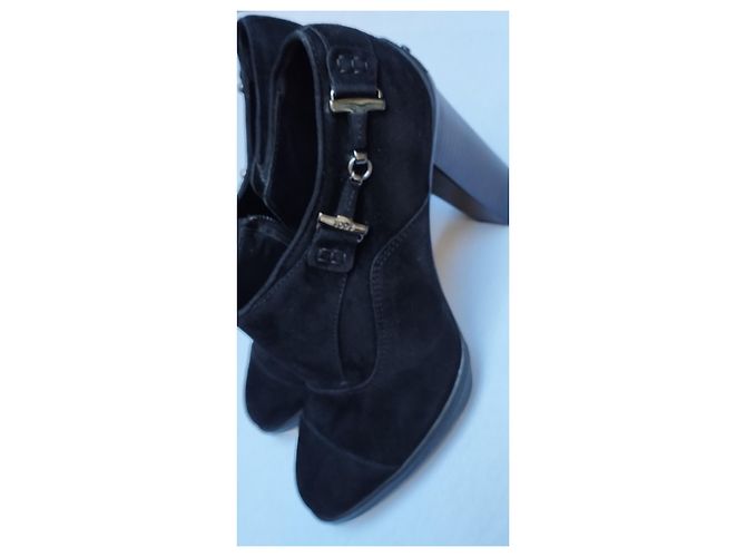 Décolleté Tod's in camoscio nero - vista 6