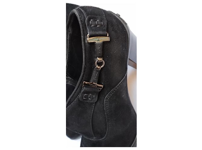 Décolleté Tod's in camoscio nero - vista 7