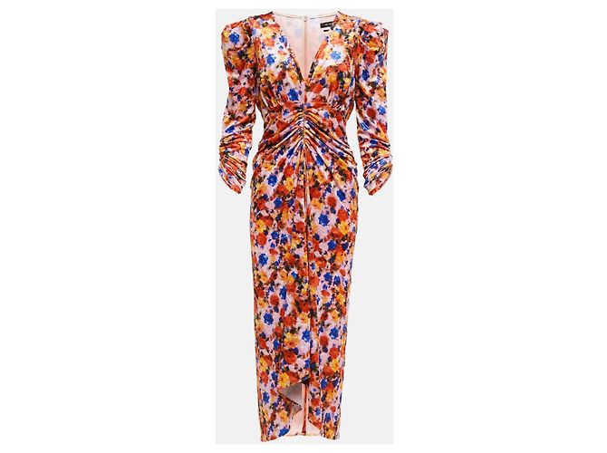 Isabel Marant Gilalbi Blumensamtkleid - Ansicht 2