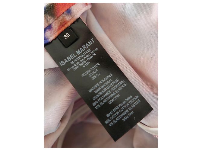 Isabel Marant Gilalbi Blumensamtkleid - Ansicht 9