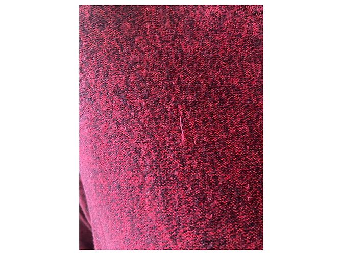 The Kooples Sport Roter Strickpullover mit Spitze Bordeaux - Ansicht 6