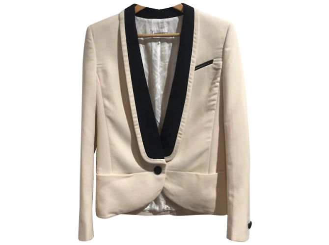 EMILIO PUCCI Jacken T.FR 38 Wolle Weiß - Ansicht 10