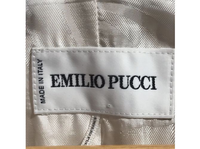 EMILIO PUCCI Jacken T.FR 38 Wolle Weiß - Ansicht 4