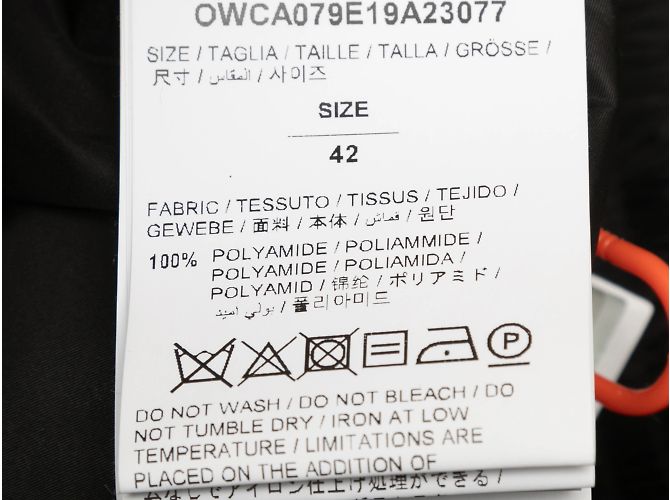 Off White Calça de treino preta esbranquiçada tamanho UE 42 - vista 7