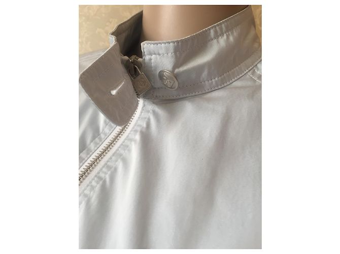 Chanel Jacke Silberfarben aus Polyester - Ansicht 2