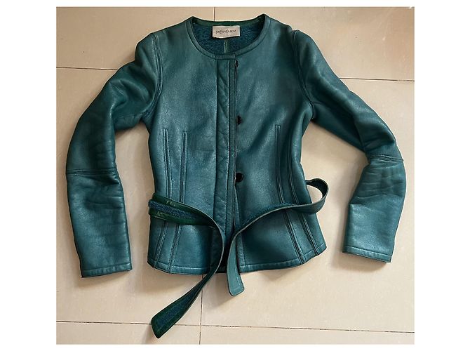 Yves Saint Laurent Reversible Leder Bikerjacke - Ansicht 10
