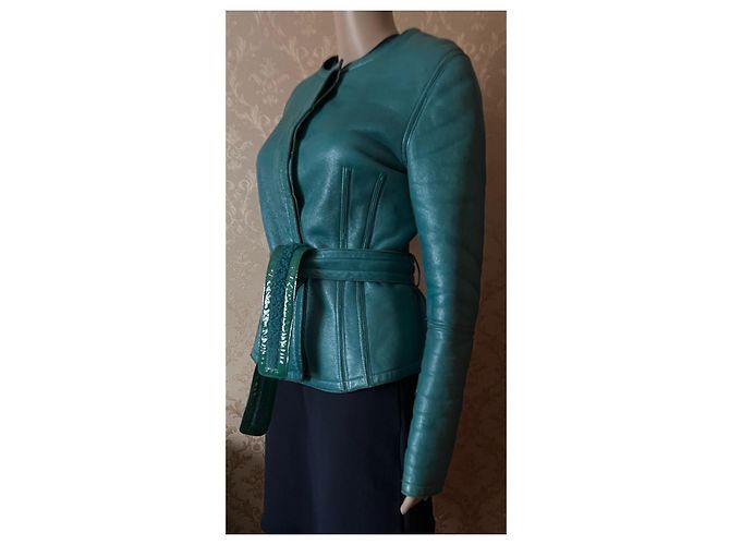 Yves Saint Laurent Reversible Leder Bikerjacke - Ansicht 12