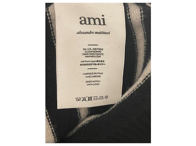 Ami Black Wool Sweater - view 10