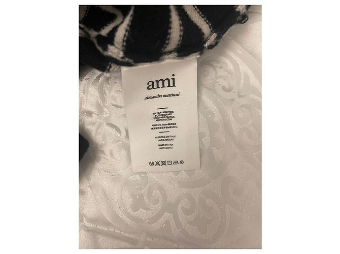 Ami Black Wool Sweater - view 8
