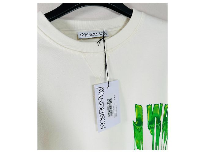 JW Anderson Slime Sweatshirt Weiß Baumwolle Mehrfarben - Ansicht 3