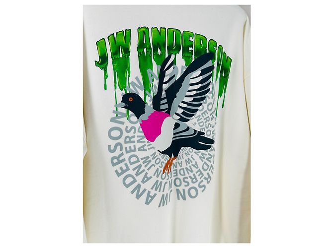 JW Anderson Slime Sweatshirt Weiß Baumwolle Mehrfarben - Ansicht 5