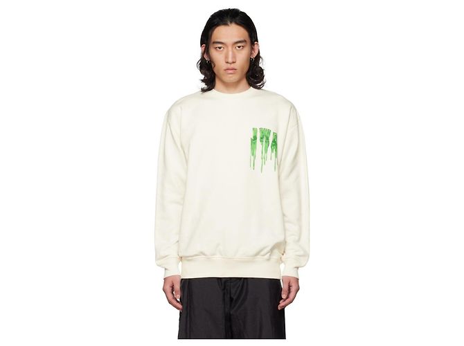 JW Anderson Slime Sweatshirt Weiß Baumwolle Mehrfarben - Ansicht 7