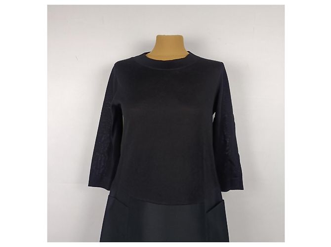 Vestido de lana negro Cos - vista 2