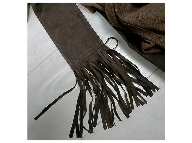 Autre Marque Gant Strickpullover Braun aus Baumwolle und Merinowolle - Ansicht 5