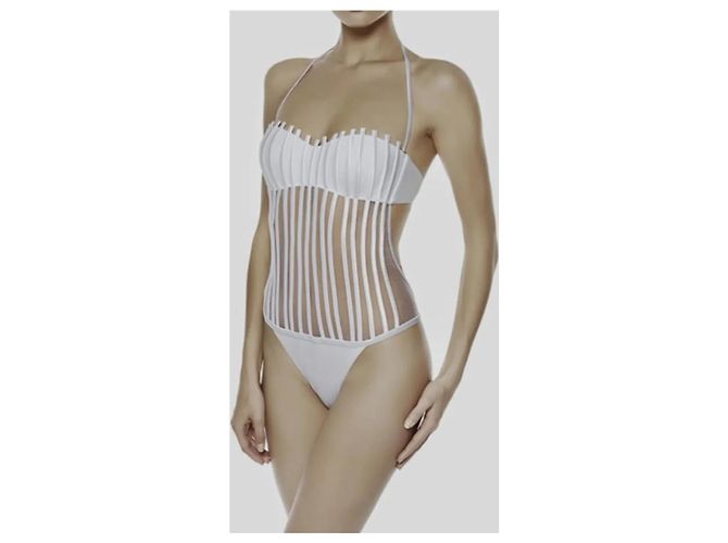 Neues Bad La Perla Größe IT46 fr42 DE40 ES 42 US10 Weiß - Ansicht 2