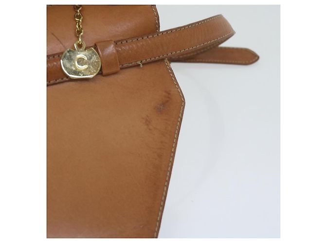 Céline CELINE Borsa a tracolla in tela macadam PVC Beige Marrone Auth yk9762 - vista 10