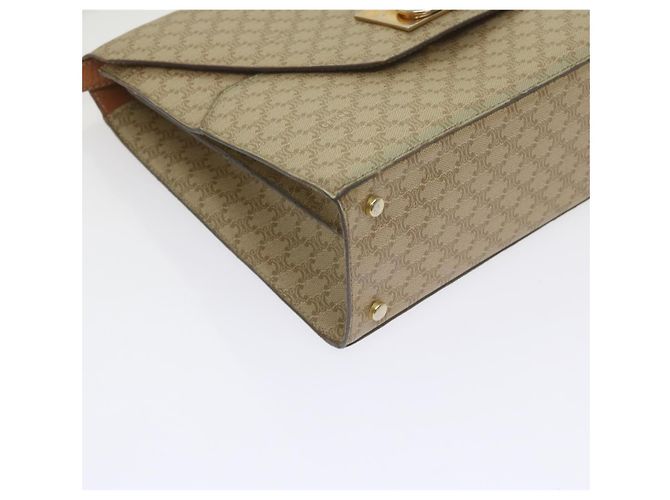 Céline CELINE Borsa a tracolla in tela macadam PVC Beige Marrone Auth yk9762 - vista 15