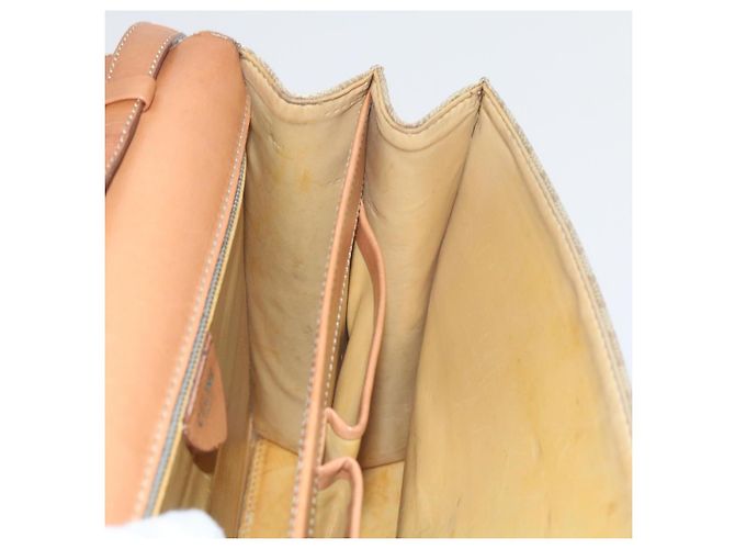 Céline CELINE Borsa a tracolla in tela macadam PVC Beige Marrone Auth yk9762 - vista 24