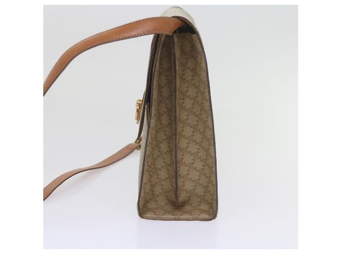 Céline CELINE Borsa a tracolla in tela macadam PVC Beige Marrone Auth yk9762 - vista 3