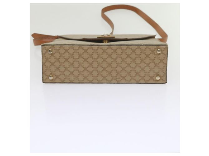 Céline CELINE Borsa a tracolla in tela macadam PVC Beige Marrone Auth yk9762 - vista 5