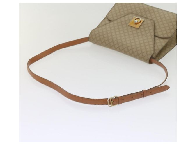 Céline CELINE Borsa a tracolla in tela macadam PVC Beige Marrone Auth yk9762 - vista 7