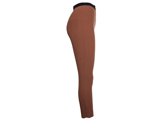 DOLCE & GABBANA, Pantalón marrón con banda elástica.. Castaño - vista 2