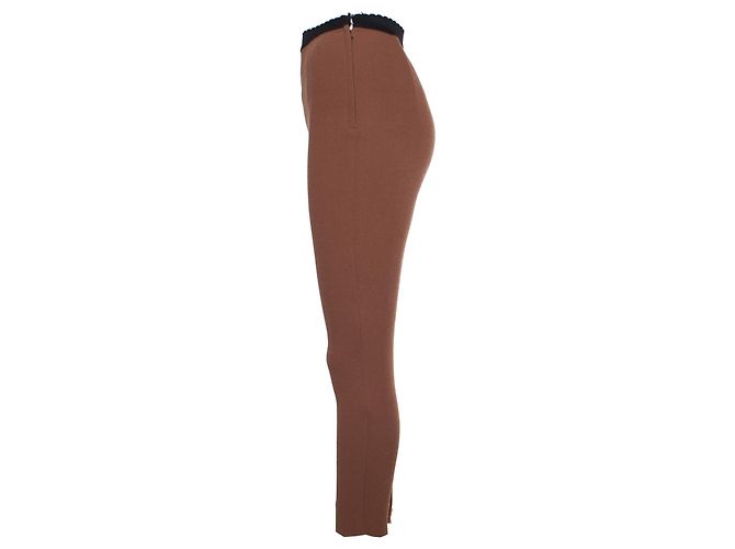 DOLCE & GABBANA, Pantalón marrón con banda elástica.. Castaño - vista 4