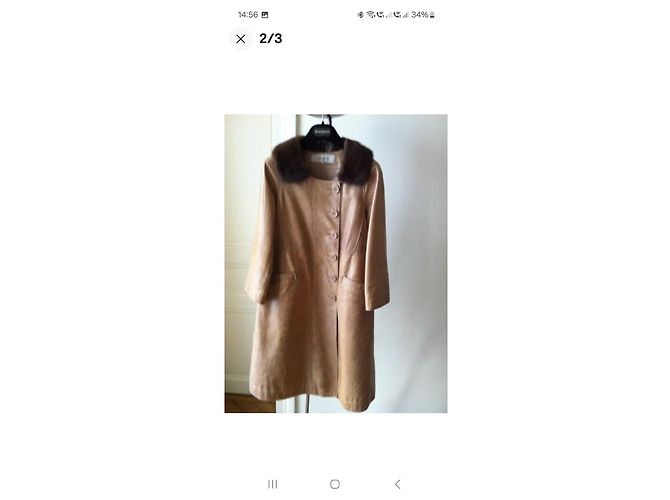 Gerard Darel abrigo de piel.38fr Beige - vista 5