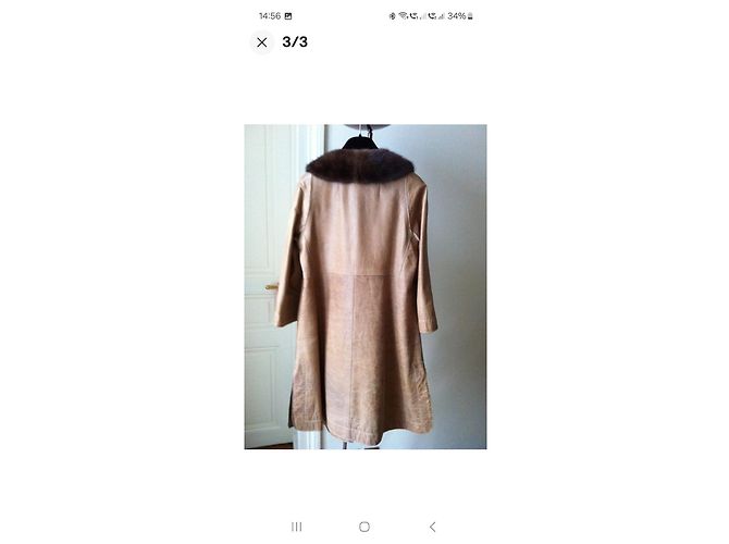 Gerard Darel abrigo de piel.38fr Beige - vista 6