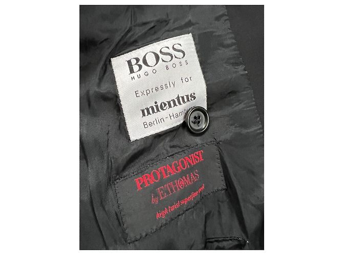 Blazer Hugo Boss Negro de Lana - vista 4