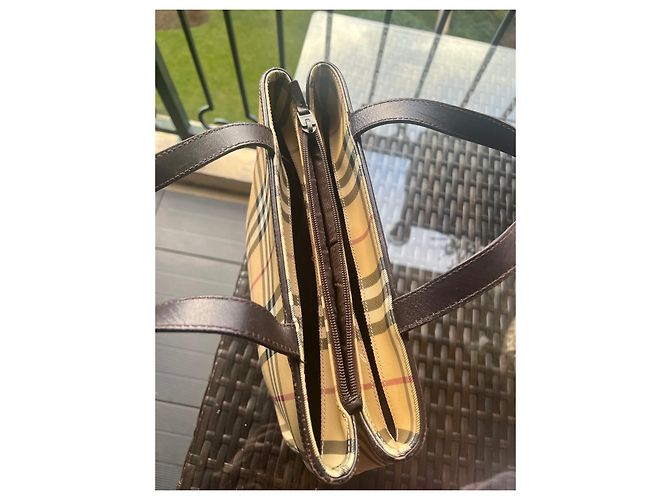 Borsa Burberry Beige in tela - vista 3