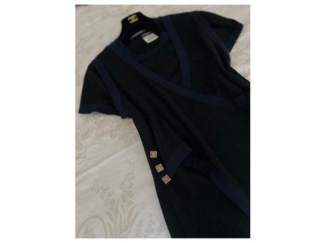 Chanel-Kaschmirkleid und Weste Mehrfarben - Ansicht 5
