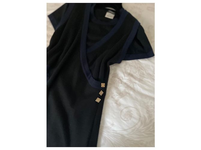 Chanel-Kaschmirkleid und Weste Mehrfarben - Ansicht 6