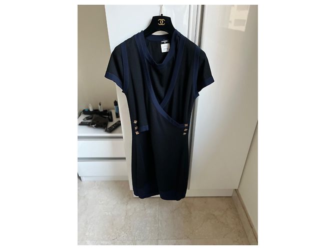 Chanel-Kaschmirkleid und Weste Mehrfarben - Ansicht 7