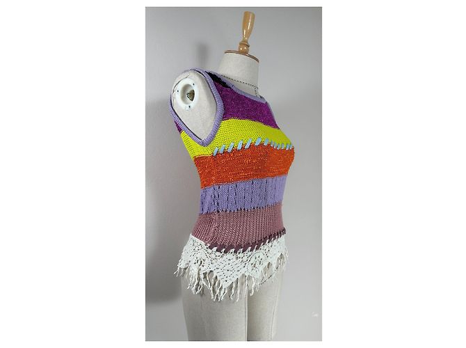 Christian Lacroix Bazar Stricktanktop mehrfarbig Mehrfarben - Ansicht 2
