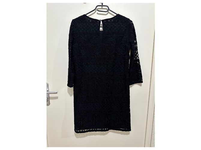 Vestido de encaje negro SéZane de algodón - vista 8