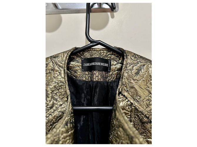 Giacca Zadig & Voltaire Luna Deluxe Nera Oro Nero D'oro - vista 2