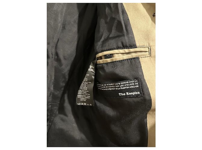 Gabardina The Kooples Beige Caqui Algodón - vista 3