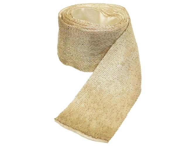 Chloé sciarpa di seta beige con paillettes - vista 4