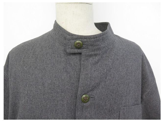 ARNYS FORESTIERE JACKET L 54 ANTHRACITE FELT ROUND COLLAR COAT JACKET COAT Dark grey - view 2