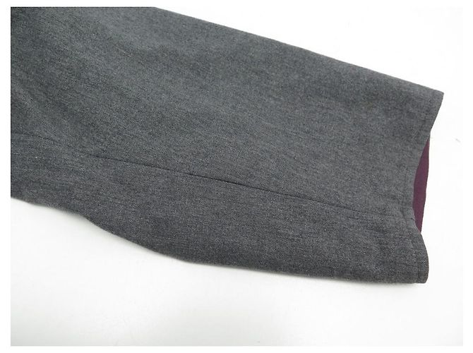 ARNYS FORESTIERE JACKET L 54 ANTHRACITE FELT ROUND COLLAR COAT JACKET COAT Dark grey - view 5