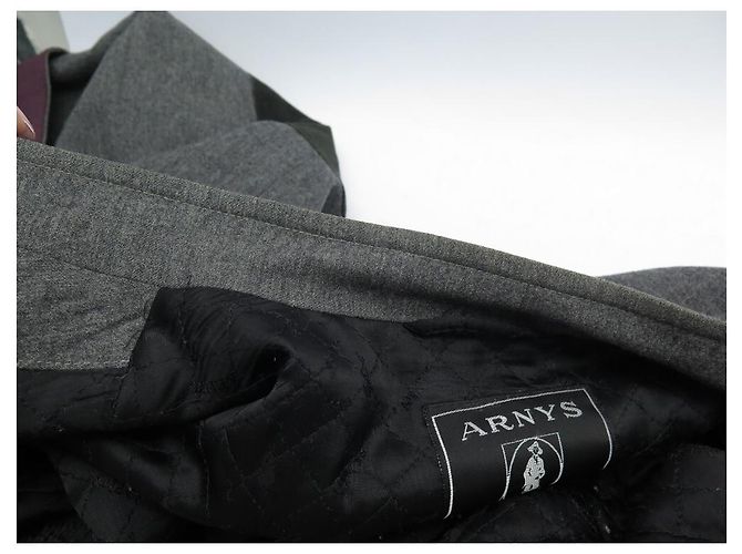 ARNYS FORESTIERE JACKET L 54 ANTHRACITE FELT ROUND COLLAR COAT JACKET COAT Dark grey - view 6