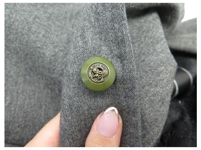 ARNYS FORESTIERE JACKET L 54 ANTHRACITE FELT ROUND COLLAR COAT JACKET COAT Dark grey - view 7
