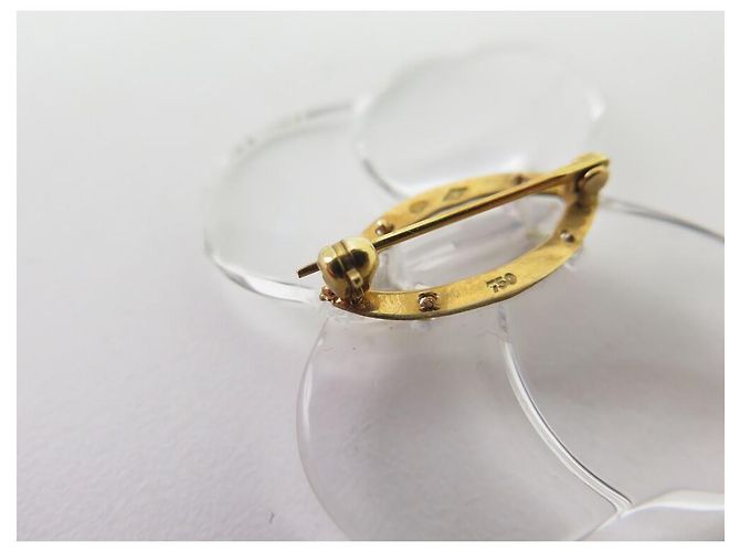 NUOVA SPILLA BACCARAT CON FARFALLA IN CRISTALLO E MONTATURA IN ORO GIALLO 18Spilla K - vista 7