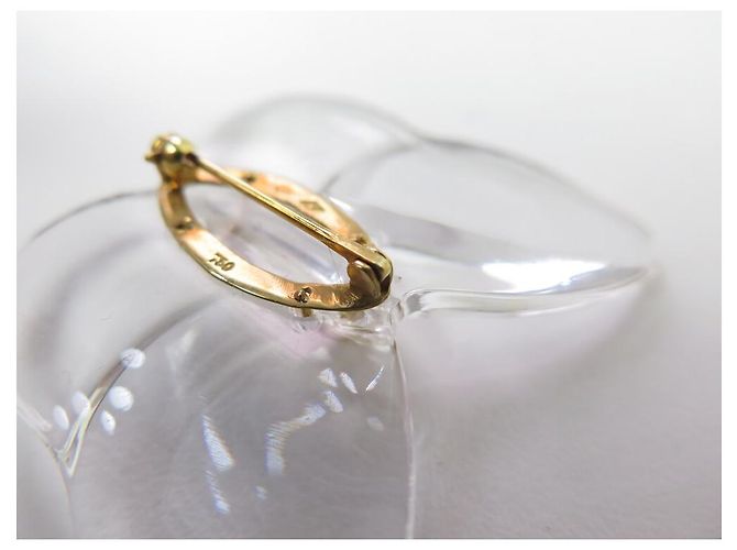 NUOVA SPILLA BACCARAT CON FARFALLA IN CRISTALLO E MONTATURA IN ORO GIALLO 18Spilla K - vista 8