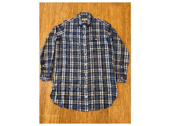 Conjunto de Calça Burberry em Seda Estilo Pijama Multicor - vista 2