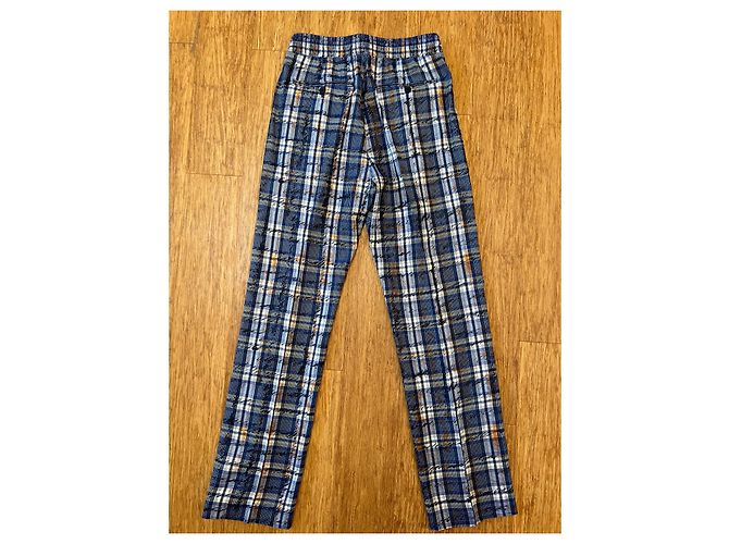 Conjunto de Calça Burberry em Seda Estilo Pijama Multicor - vista 9