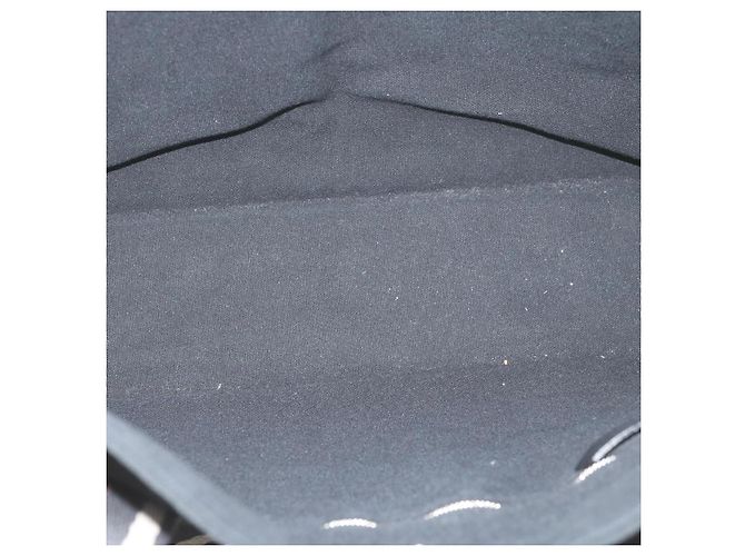 Hermès HERMES Troca Horizontal MM Einkaufstasche Canvas Schwarz Braun Auth bs10304 - Ansicht 10