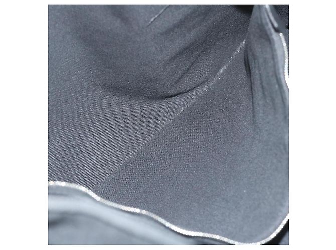 Hermès HERMES Troca Horizontal MM Einkaufstasche Canvas Schwarz Braun Auth bs10304 - Ansicht 11