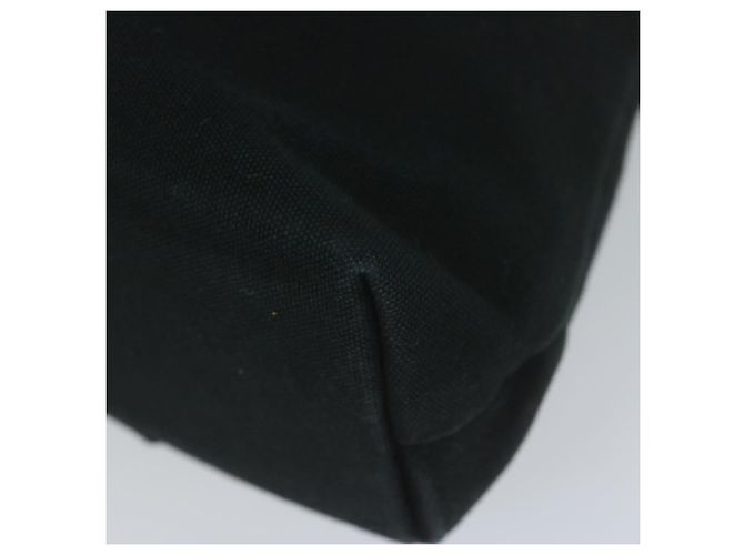 Hermès HERMES Troca Horizontal MM Einkaufstasche Canvas Schwarz Braun Auth bs10304 - Ansicht 15